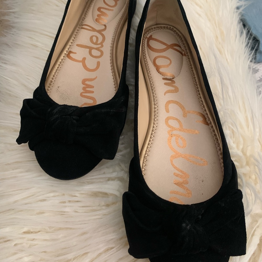 Sam Edelman Franny Velvet bow flats